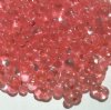 25 grams of 3x7mm Silver Lined Coral Farfalle Seed Beads